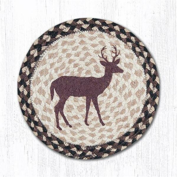 Capitol Importing Co Little Buck Printed Swatch Round Rug, 10 x 10 in. 80-518LB